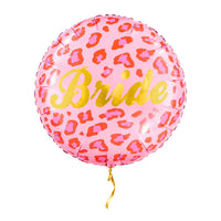 Bride Helium Ballon Roze – met helium gevuld, met gouden lint