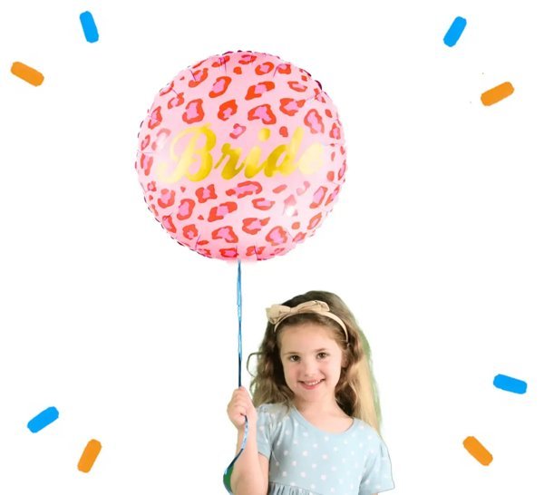 Bride Helium Ballon Roze - Gevuld Met Helium - 45 cm - Ballonnenshop.nl