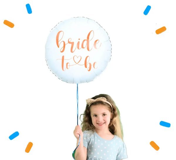 Bride To Be Helium Ballon Wit - Gevuld Met Helium - 45 cm - Ballonnenshop.nl