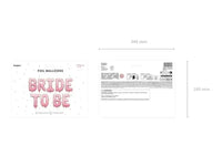 Bride To Be Letter Ballonnen Roze 35 cm - Ballonnenshop.nl