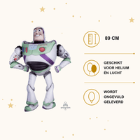 Buzz Lightyear Toy Story Folie Ballon - 89 cm - Ballonnenshop.nl