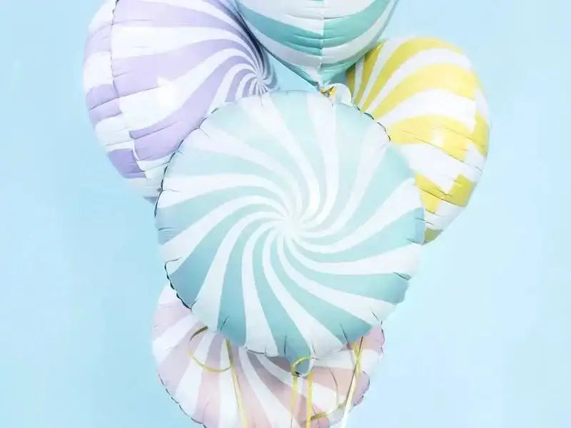 Candy Licht Blauwe Folie Ballon 35 cm - Ballonnenshop.nl
