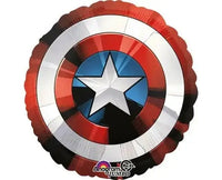 Captain America Shield Folie Ballon - 71 cm - Ballonnenshop.nl