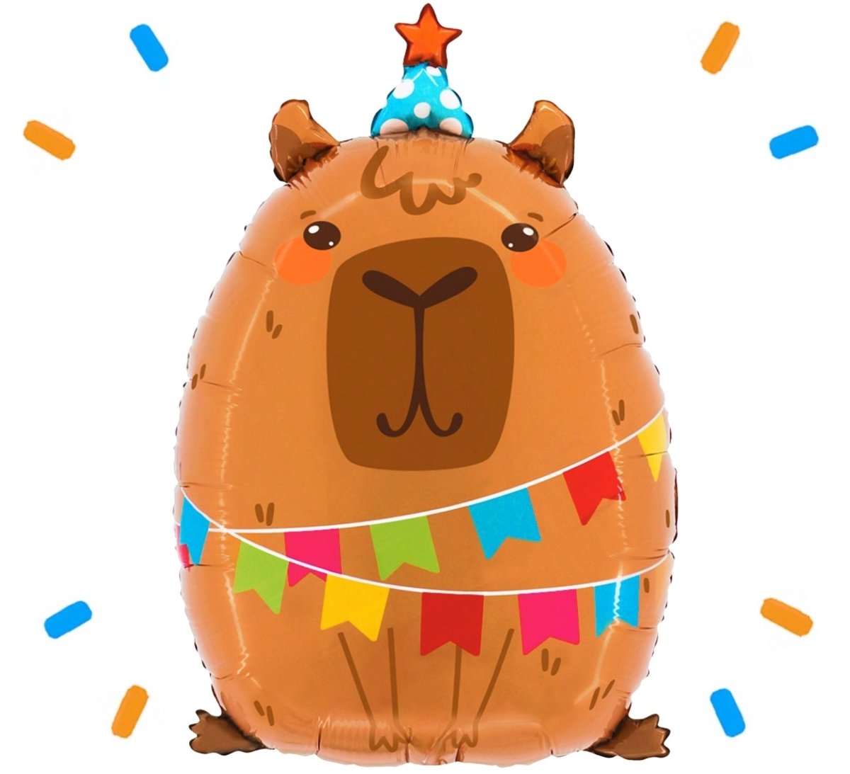 Capybara Helium Ballon - Gevuld Met Helium - 58 cm - Ballonnenshop.nl