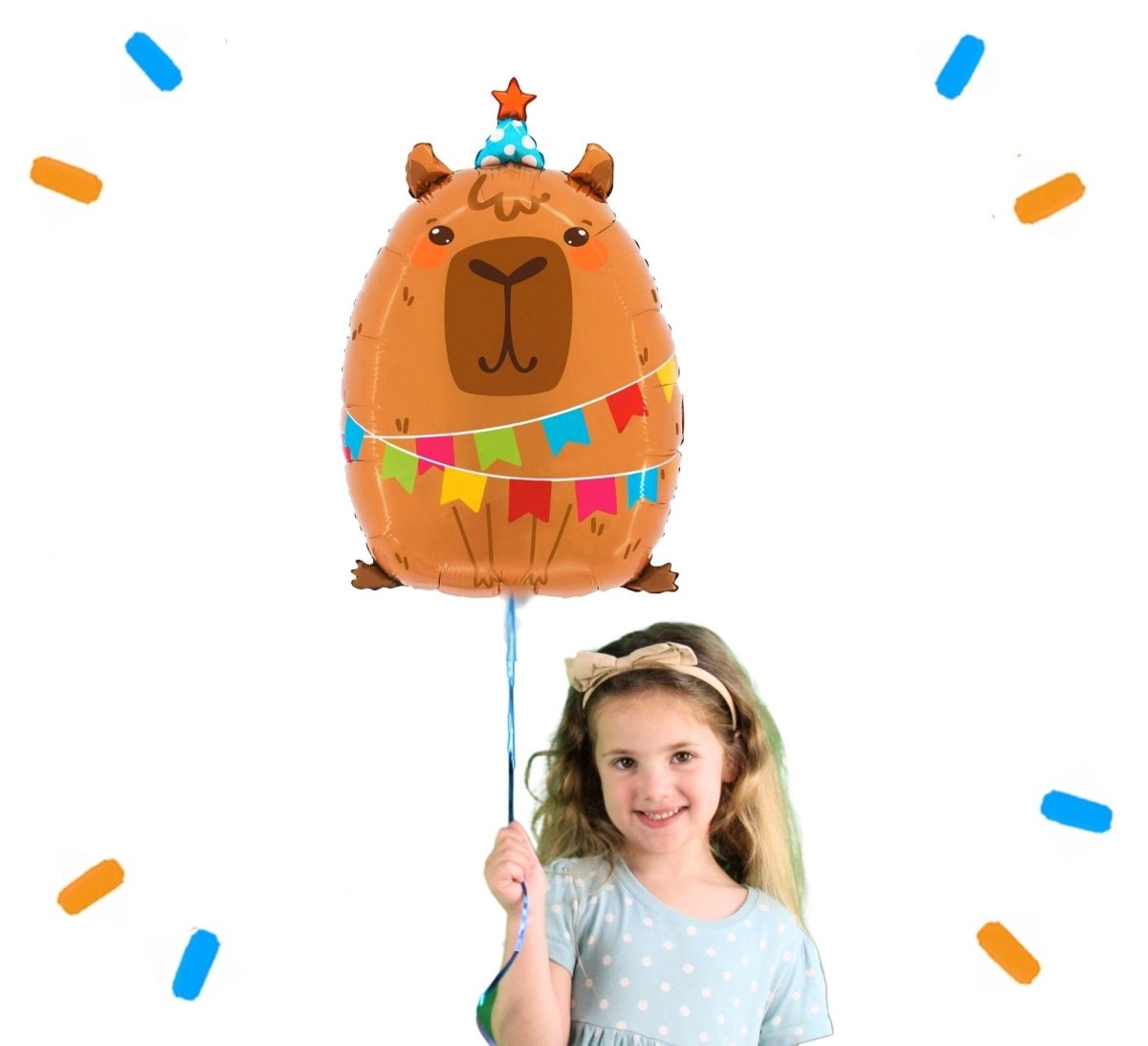 Capybara Helium Ballon - Gevuld Met Helium - 58 cm - Ballonnenshop.nl