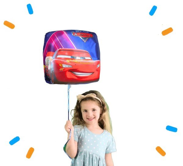 Cars Helium Ballon - Gevuld Met Helium - 46 cm - Ballonnenshop.nl