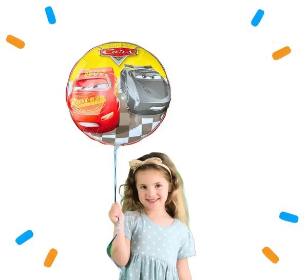 Cars Racers Helium Ballon - Gevuld Met Helium - 46 cm - Ballonnenshop.nl