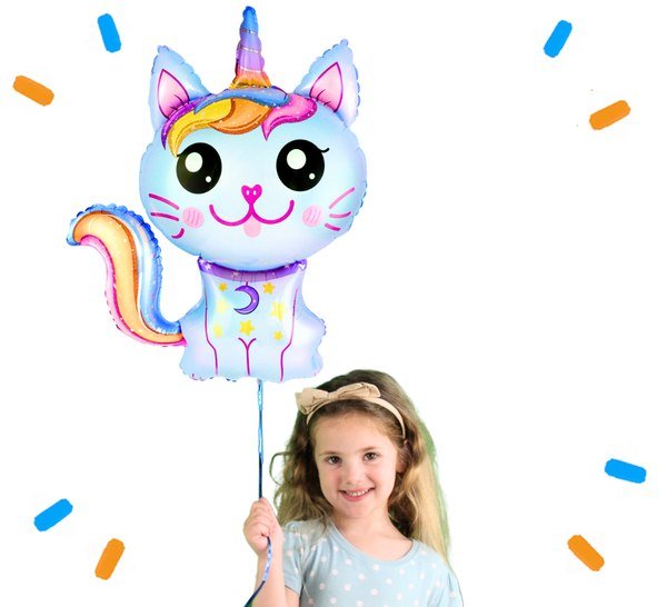 Caticorn Helium Ballon - Gevuld Met Helium - 88 cm - Ballonnenshop.nl