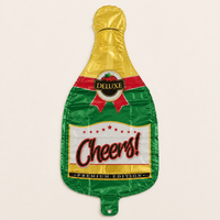 Champagne Fles Cheers Folie Ballon - 91 cm - Ballonnenshop.nl