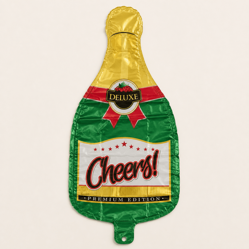 Champagne Fles Cheers Folie Ballon - 91 cm - Ballonnenshop.nl