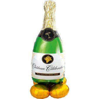 Champagne Fles Folie Ballon - 152 cm - Ballonnenshop.nl