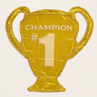 Champion 1 Folie Ballon - 71 cm - Ballonnenshop.nl