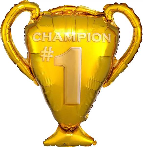 Champion 1 Helium Ballon - Gevuld Met Helium - 71cm - Ballonnenshop.nl