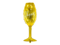 Cheers Champagne Fles Folie Ballon 80 cm - Ballonnenshop.nl
