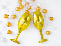 Cheers Champagne Fles Folie Ballon 80 cm - Ballonnenshop.nl