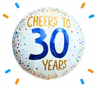 Cheers To 30 Years Helium Ballon - Gevuld Met Helium - 46 cm - Ballonnenshop.nl