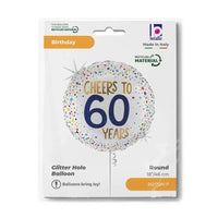 Cheers To 60 Years Folie Ballon - 46 cm - Ballonnenshop.nl