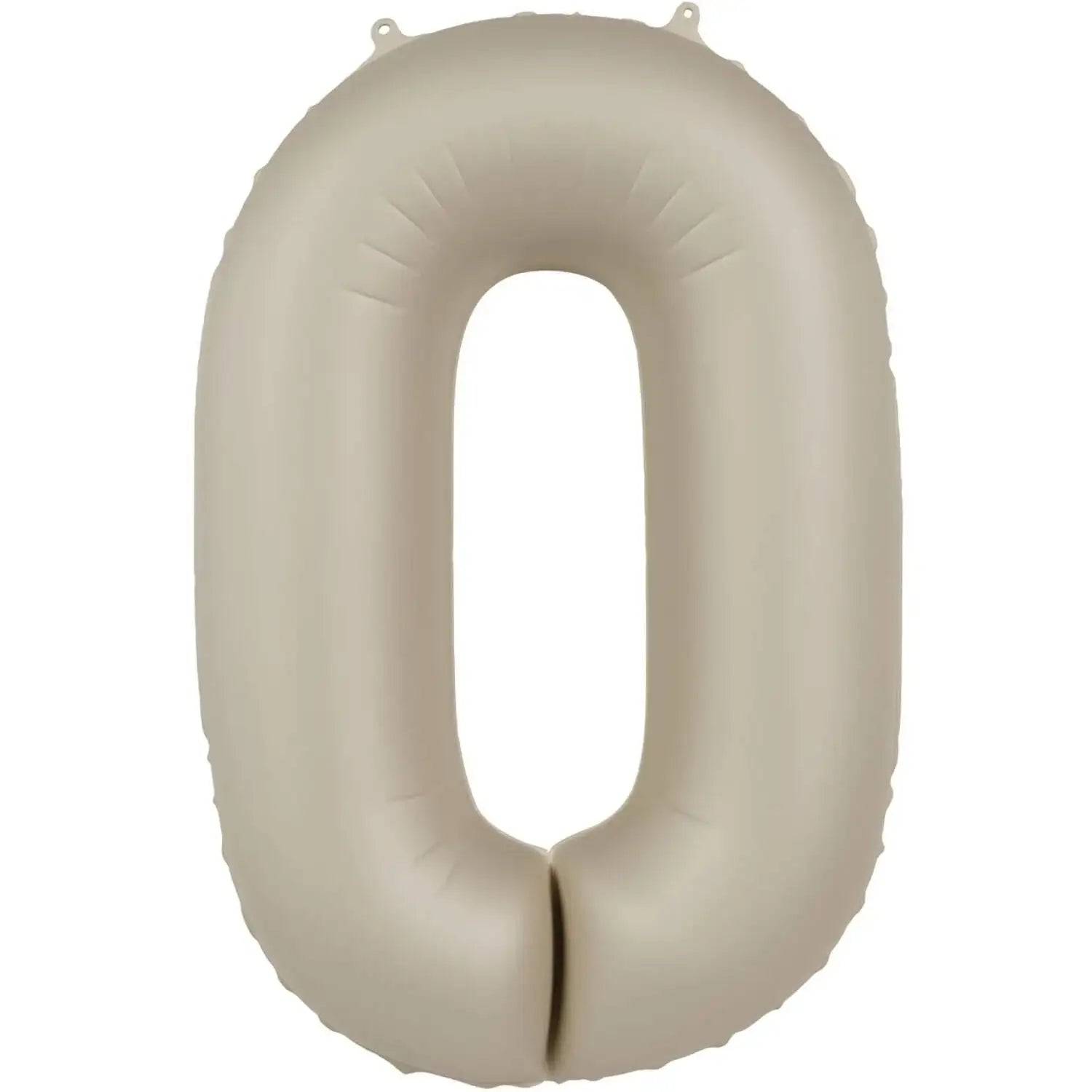 Cijfer Ballon 0 - Creamy Latte - Matt - 86 cm - Ballonnenshop.nl