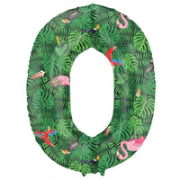 Cijfer Ballon 0 - Jungle - 86 cm - Ballonnenshop.nl