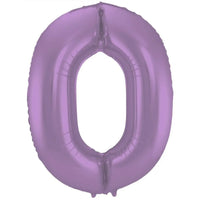 Cijfer Ballon 0 - Paars - 86 cm - Ballonnenshop.nl