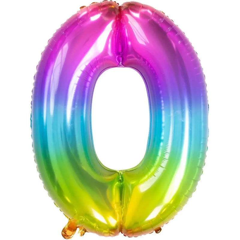Cijfer Ballon 0 - Yummy Gummy - 86 cm - Ballonnenshop.nl