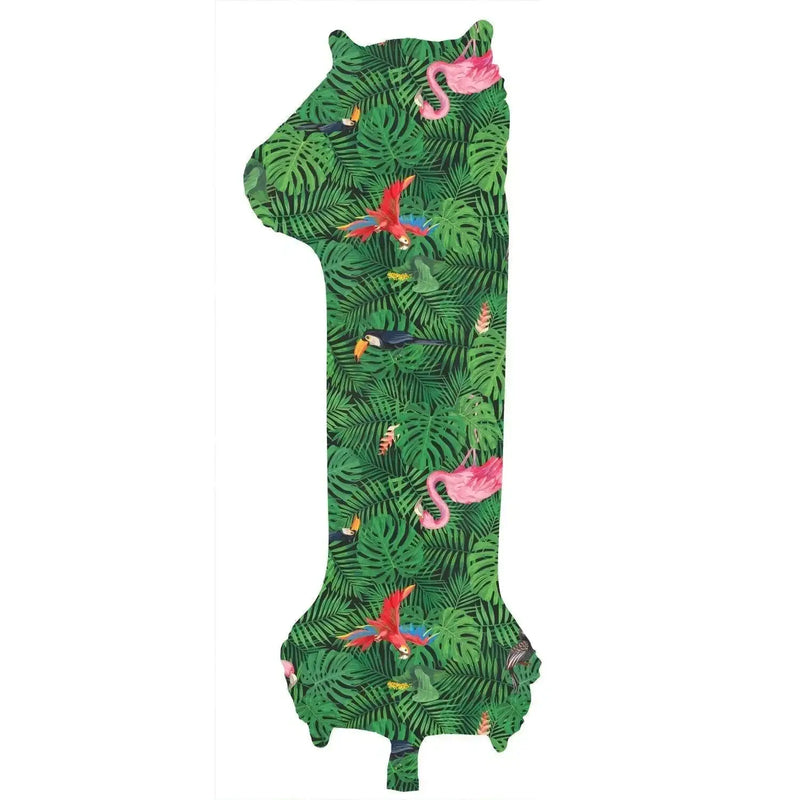 Cijfer Ballon 1 - Jungle - 86 cm - Ballonnenshop.nl