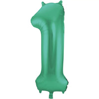 Cijfer Ballon 1 - Licht Groen - 86 cm - Ballonnenshop.nl