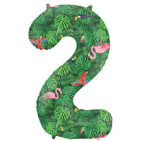 Cijfer Ballon 2 - Jungle - 86 cm - Ballonnenshop.nl