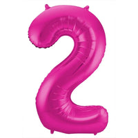 Cijfer Ballon 2 Roze - 86 cm - Ballonnenshop.nl
