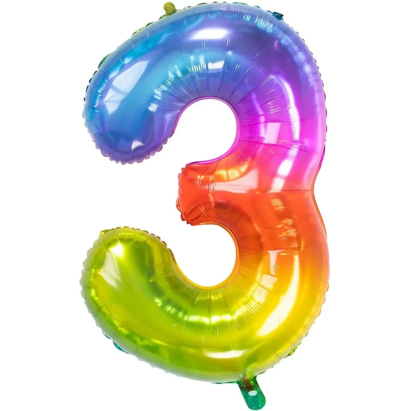 Cijfer Ballon 3 - Yummy Gummy - 86 cm - Ballonnenshop.nl