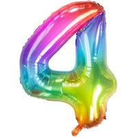 Cijfer Ballon 4 - Yummy Gummy - 86 cm - Ballonnenshop.nl