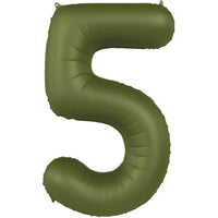 Cijfer Ballon 5 - Groen - 86 cm - Ballonnenshop.nl