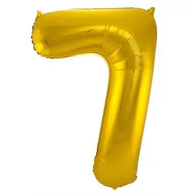 Cijfer Ballon 7 - Goud - 86 cm - Ballonnenshop.nl