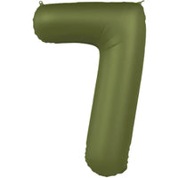 Cijfer Ballon 7 - Groen - 86 cm - Ballonnenshop.nl
