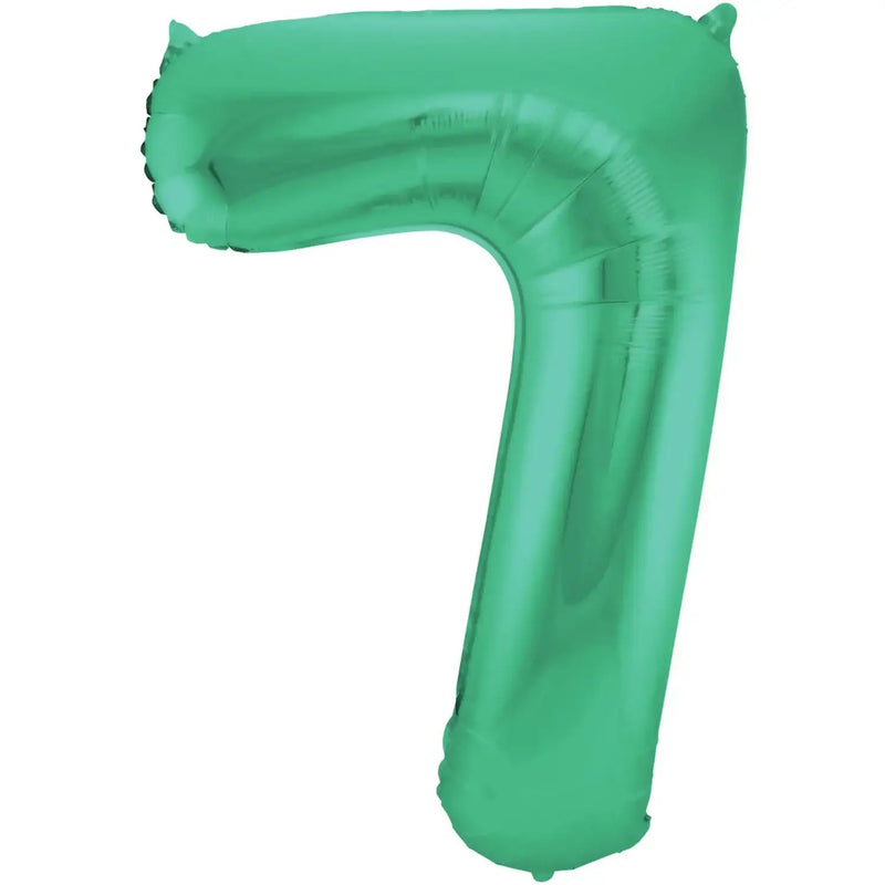 Cijfer Ballon 7 - Licht Groen - 86 cm - Ballonnenshop.nl