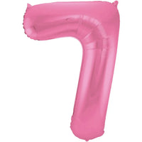 Cijfer Ballon 7 - Mat Roze - 86 cm - Ballonnenshop.nl