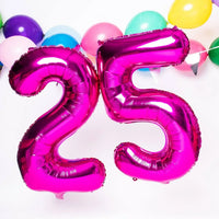 Cijfer Ballon 7 - Roze - 86 cm - Ballonnenshop.nl