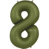 Cijfer Ballon 8 - Groen - 86 cm - Ballonnenshop.nl