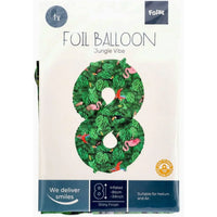Cijfer Ballon 8 - Jungle - 86 cm - Ballonnenshop.nl