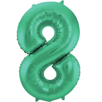 Cijfer Ballon 8 - Licht Groen - 86 cm - Ballonnenshop.nl