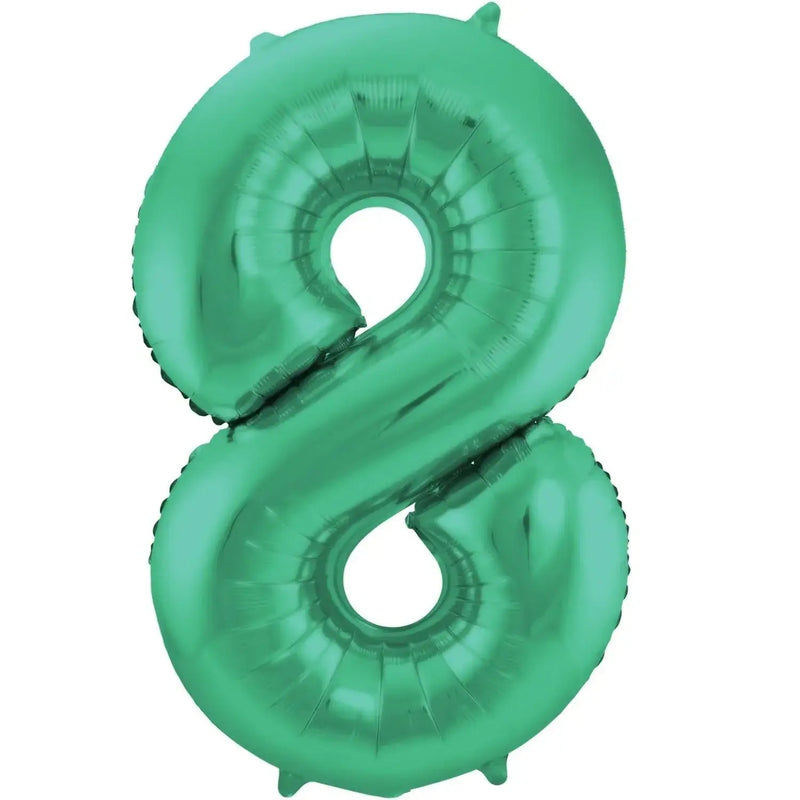 Cijfer Ballon 8 - Licht Groen - 86 cm - Ballonnenshop.nl
