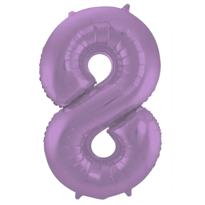 Cijfer Ballon 8 - Paars - 86 cm - Ballonnenshop.nl