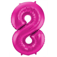 Cijfer Ballon 8 Roze - 86 cm - Ballonnenshop.nl