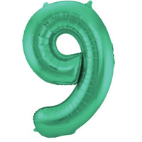 Cijfer Ballon 9 - Licht Groen - 86 cm - Ballonnenshop.nl