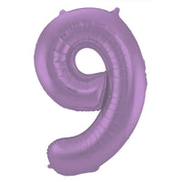 Cijfer Ballon 9 - Paars - 86 cm - Ballonnenshop.nl