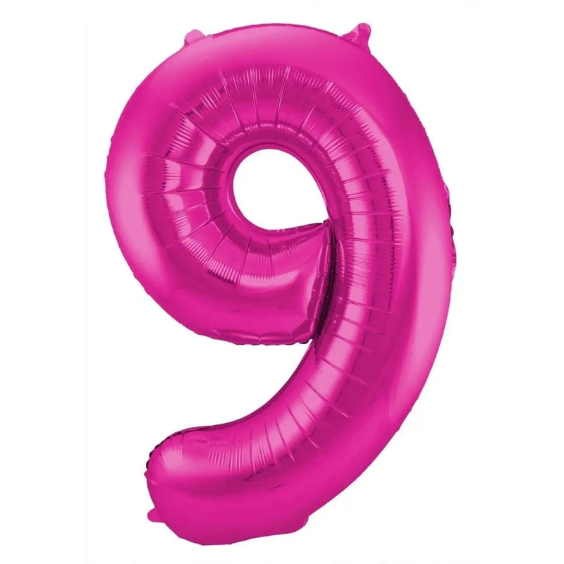 Cijfer Ballon 9 Roze - 86 cm - Ballonnenshop.nl