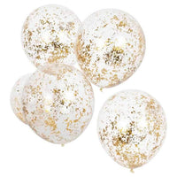 Confetti Ballonnen Goud - Mix It Up - 5 stuks - 30 cm - Ballonnenshop.nl