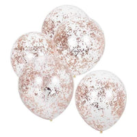 Confetti Ballonnen Rose Goud - Mix It Up - 5 stuks - 30 cm - Ballonnenshop.nl