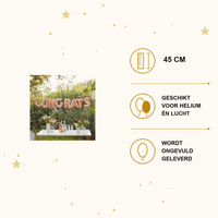 Congrats Folie Ballonnen - Ballonnenshop.nl