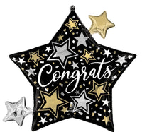 Congrats Ster Folie Ballon - 73 cm - Ballonnenshop.nl